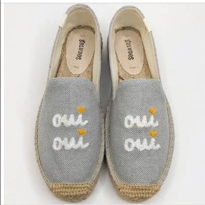 🎉🎉HP🎉🎉 Soludos Oui Oui grey canvas espadrilles